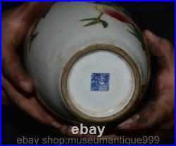 10 Qianlong Marked Chinese Famille rose Porcelain Peach Vase Bottle