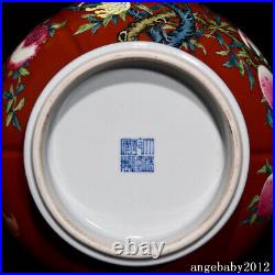 12.2 Chinese Porcelain Qing dynasty qianlong mark famille rose pomegranate Vase