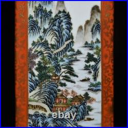 12 China Porcelain Qing dynasty qianlong mark gilt famille rose landscape Vase