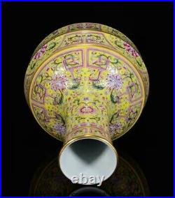 13.2 Qianlong Marked China Famile Rose Porcelain Dynasty Flower Bottle Vase