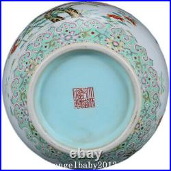 13 Antique Porcelain Qing dynasty qianlong mark famille rose pomegranate Vase
