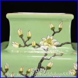 14.8 Qianlong Marked Chinese Famille rose Porcelain Orchid Bottle Vase