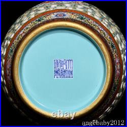 16.7 Chinese Porcelain Qing dynasty qianlong mark famille rose double fish Vase