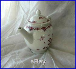 1730's Antique Chinese Export Porcelain Tea pot Famille Rose enamel Qianlong