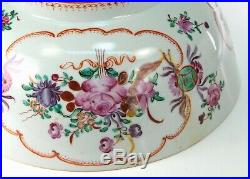 1735-1796 QIANLONG Qing Chinese Fine Porcelain Large Bowl Famille Rose Enameled