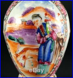 1735-1796 QIANLONG Qing Chinese Fine Porcelain Tea Caddy Famille Rose 5.6