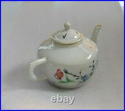 1780's Antique Chinese Export Porcelain Tea pot Famille Rose enamel Qianlong