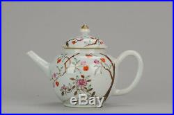 18C Chinese Porcelain Qianlong /Yongzheng Famille Rose Tree Teapot