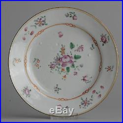 18C Qianlong Chinese Porcelain Famille Rose Small Plate China Antique Qing