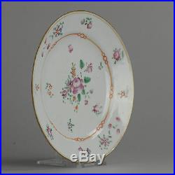 18C Qianlong Chinese Porcelain Famille Rose Small Plate China Antique Qing