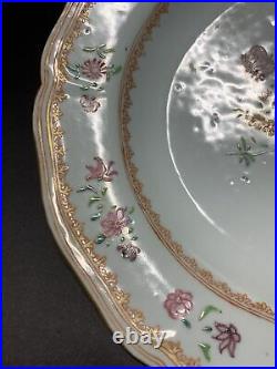 18th C. QIANLONG HandPaint Famille Rose Chinese Export Porcelain Dinner Plate 9