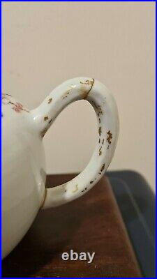 18th Century Chinese Qianlong Famille Rose Export Porcelain Tea Pot KINTSUGI
