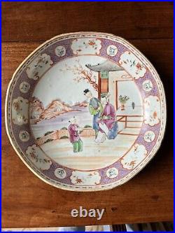 18th Century Famille Rose Plate qianlong