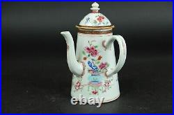 18th century chinese export porcelain famille rose teapot