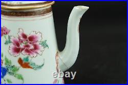 18th century chinese export porcelain famille rose teapot