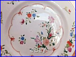 18thC Chinese Export Famille Rose Plate Qianlong Qing Dynasty c1740 VGC