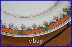 2 Antique 18th Century Chinese Export Qianlong Famille Dinner Charger Plates 10