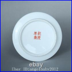 3.7 Porcelain Chinese Antique qianlong famille rose flower bird bamboo Jar pot