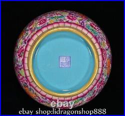 5.6 Qing Qianlong Chinese Famille rose Porcelain Hollow out Flower censer