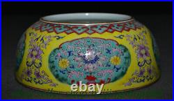 6 Qianlong Marked Chinese Famille rose Porcelain Brush washer Bottle Vase Pot