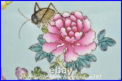 7.2 Qianlong Marked Chinese Famille rose Porcelain Flower Zun Bottle Vase