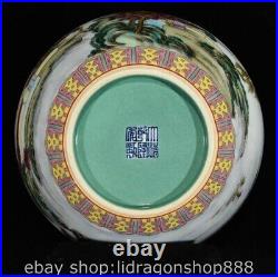 7 Qianlong Chinese Famille rose Porcelain Mountain water writing-brush washer