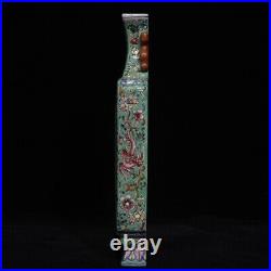 8.2 Chinese Old Porcelain Qing dynasty qianlong mark famille rose flower Vase