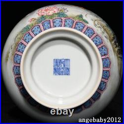 8 Antique Porcelain Qing dynasty qianlong mark famille rose Mandarin Duck Vase