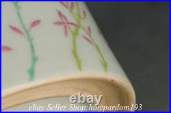 8 Qianlong Marked Chinese Glaze Famille rose porcelain Flower Words Brush pot