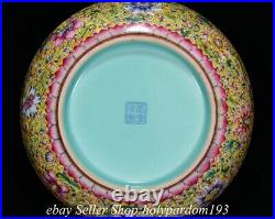 9.6 Qianlong Marked Chinese Famille rose Porcelain Flower incense burner Censer