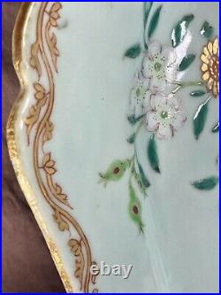 A Fine Antique Chinese Famille Rose Porcelain Platter Plate Qianlong Period