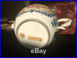 A Rare&fine Blue/white Famille-rose' Figures' Teapot, 18th Century Qianlong