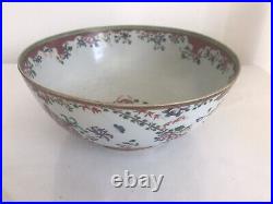 A SUPERB Qianlong Period Export Porcelain Famille Rose Punch Bowl 29 cm Long