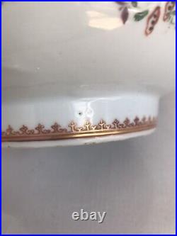 A SUPERB Qianlong Period Export Porcelain Famille Rose Punch Bowl 29 cm Long