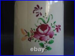 ANTIQUE 18thC CHINESE QING QIANLONG GOOD FAMILLE ROSE PORCELAIN MUG TANKARD