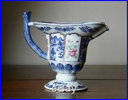 Aiguière casque Famille rose Qianlong porcelaine Chine 18è / chinese export 18th
