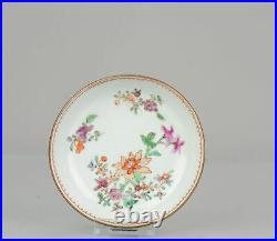 Antique 18C Chinese Porcelain Famille Rose Qianlong Batavian dish China