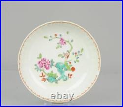 Antique 18C Chinese Porcelain Famille Rose Qianlong Cafe au Lait dish China