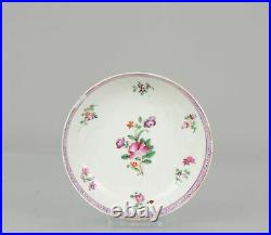 Antique 18C Chinese Porcelain Famille Rose Qianlong dish China
