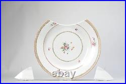 Antique Chinese 18C Famille Rose Plate Qianlong China Fencai