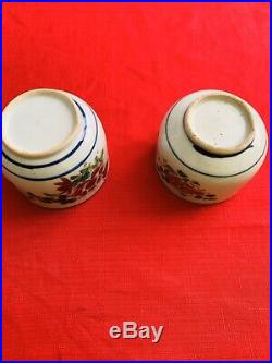 Antique Chinese 18th Century Qianlong Period Famille Rose Candy Jars