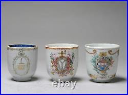 Antique Chinese Armorial Tea Bowl Porcelain Qianlong China ca 1775