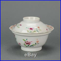 Antique Chinese Bowl Gaiwan Tea China Famille Rose Rare 18C Qianlongzh