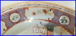 Antique Chinese Famille Rose Export Porcelain Cereal Bowl QIANLONG 18th C QING