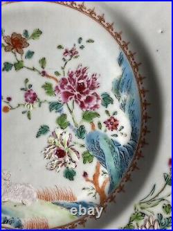 Antique Chinese Famille Rose Plate Qianlong Period