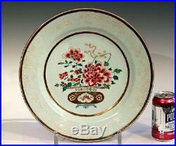 Antique Chinese Porcelain Export Charger Platter Famille Rose Qianlong 18th Cen