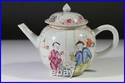 Antique Chinese Porcelain Famille Rose Teapot Qianlong Export AA5