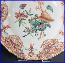 Antique Chinese Qianlong 18th century Famille Rose Porcelain Plate