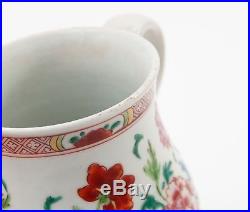 Antique Chinese Qianlong Porcelain Famille Rose Large Mug / Tankard