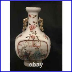 Antique Chinese Vase Famille Rose Export Qianlong Period 1700's